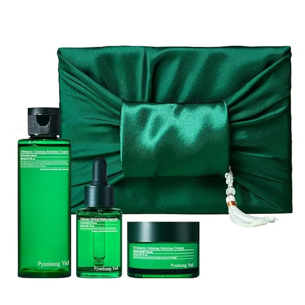 Pyunkang Yul Ultimate Line Skincare Set, Mother's day gift for mom, Calming Solution Toner, Ampoule & Cream, Traditional K...