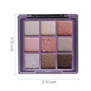 Eyeshadow Palette Makeup- 9 Colors Rose Gold Dark Brown Colorful Eyeshadow Palette Matte Shimmer Korean Natural Eye Shadow...