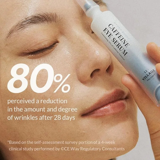 Hydro Boost Caffeine Eye Serum (0.33 fl.oz./10ml) With 10% Caffeine Solution Niacinamide & Hexapeptide-8 Depuff Elasticity...