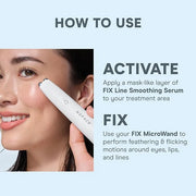NuFACE FIX Serum - Line Smoothing Conductive Serum for Microcurrent with Triple Peptide, Hyaluronic Acid & IonPlex to Hydr...