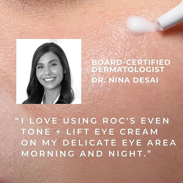 RoC Multi Correxion 5 in 1 Anti-Aging Eye Cream for Puffiness, Under Eye Bags & Dark Circles, Skin Care Treatment with She...