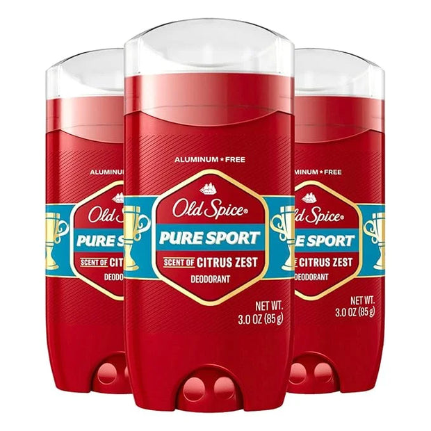 Old Spice Aluminum Free Deodorant for Men, 24/7 Odor Protection, 24/7 Freshness & Lasting Scent, Pure Sport with Citrus Ze...
