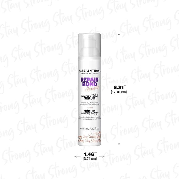 Marc Anthony Hair Serum for Frizzy & Damaged Hair, Repair Bond + Rescuplex Strength & Protect Serum - 3.2 fl oz - Product ...