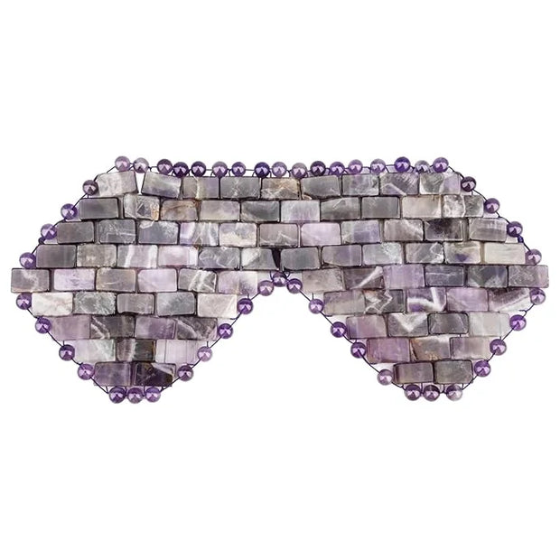 gemshan Jade Eye Mask, Amethyst Crystal Mask,Gemstone Eye Mask Anti Aging Therapy Hot or Cold Using (#2-Amethyst) - Produc...