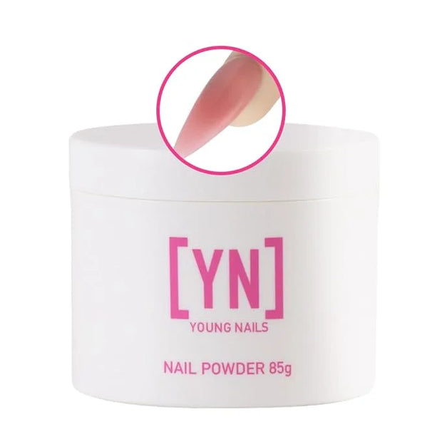 Young Nails Acrylic Cover Powder - Self-Leveling Acrylic Nail Powder, Clear Nude Pink White Acrylic Powder for Nail Extens...