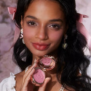 Flower Knows Strawberry Rococo Embossed Blush;Berry Matte Finish;Buildable & Blendable Powder Blush for cheeks,Highly Pigm...