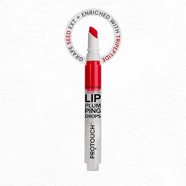 Glossy Lip Plumping Drops - Volumizing Lip Gloss With 8-Hour Plumping Effect - Vegan Formula With Caffeine & Grape Seed Ex...