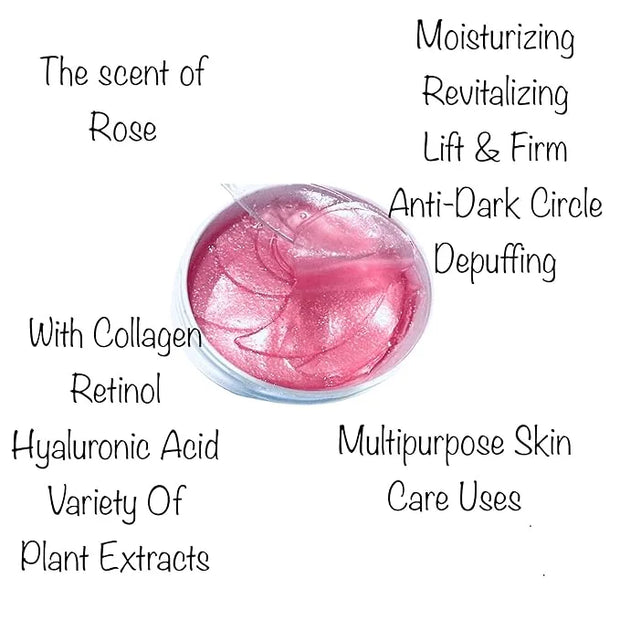 Under Eye Bags Treatment, Rose Eye Mask, Eye Treatment Mask, For Moisturizing,Revitalizing, Lift & Firm, Anti- Dark Circle...
