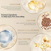 Under Eye Patches for Dark Circles: Anti-Wrinkle Eye Cream with Hyaluronic Acid - Reduce Under Eye Bags - Product Image
