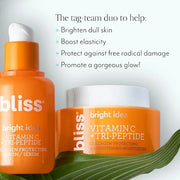 Bliss Brighten Up Moisturizer and Serum Duo - 1.7 Fl Oz - Brightening & Hydrating - All-Day Moisture, Daily Use - Clean - ...