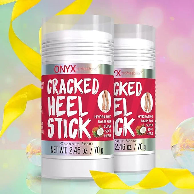 Onyx Professional Cracked Heel Repair Balm Stick for Dry Cracked Feet Treatment, Coconut Scent, 2 pack - Moisturizing Foot...