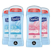 Suave Deodorant Women, Antiperspirant, Powder and Fresh Bundle, 48-Hour Odor & Wetness Protection, with Essential Oils, an...