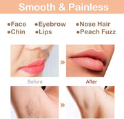 Facial Hair Removal Eyebrow Trimmer - Facial Shaver Device 2 in 1 Remover for Face Peach Fuzz Eyebrow Nose Ear Hair Chin L...