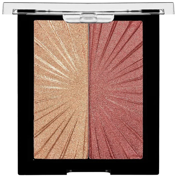 Wet n Wild MegaGlo Blushlighter, Blendable Blush & Highlighter Set, Shimmery Metallic Finish, Flash Me - Product Image