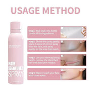 2025 NEW Hair Identifier Spray for Face Shaving, Dermaplaning Tool,Skin Dermaplaning Spray for Women With 6 Face Razors - ...