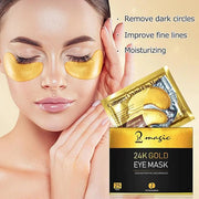 Under Eye Patches 25 Pairs, Golden Eye Mask with Amino Acid & Collagen for Puffy Eyes, Dark Circles,Bags and Wrinkles with...