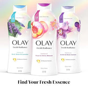 Olay Body Wash for Women, Fresh Radiance, Refreshing & Renewing, Made with Plant Based Cleansers, B3 Botanical Complex, Fo...