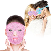 Bundle of CONBELLA Cold Face Eye Masks Ice Face Mask Hot Cold Compress and 2PCS Cooling Eye Mask Gel Eye Mask - Product Image