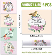 OLYCRAFT 100Pcs Self-Adhesive Lip Balm Tag Wrapping