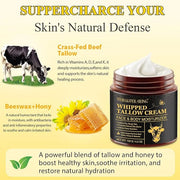 WHLH & WELL-BEING Beef Tallow for Skin, Beef Tallow and Honey Balm, Moisturizer for Face & Body Skin Care(1Pack) - Product...