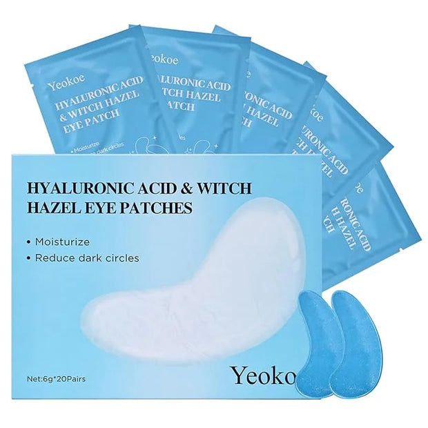 Under Eye Patches for Dark Circles,Puffy Eyes,20 Pairs Face Masks SkinCare With Hyaluronic Acid Witch Hazel for Moisturize...