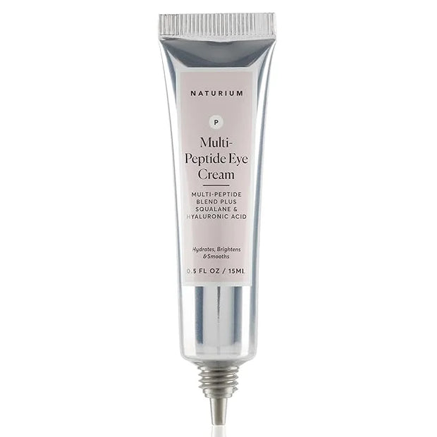 Naturium Multi-Peptide Eye Cream, Smoothing & Anti-Aging Skincare, with Squalene & Hyaluronic Acid, 0.5 oz - Product Image