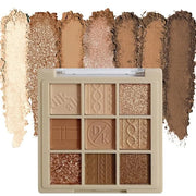 Eyeshadow Palette Makeup- 9 Colors Eyeshadow Palette Matte Shimmer Korean Natural Eye Shadow palettes Highly Pigmented Nat...