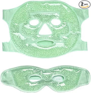 2 PCS Gel Mask,Reusable,Face & Eye Mask with Hole,Dark Circles,Dry Eyes,DeepSleep,Headaches,Puffiness,Stress,migraines,Eye...