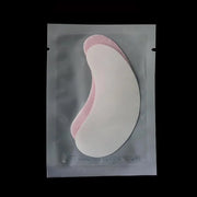 100 Pairs Set Under Eye Pads Disposable Eye Gel Patches for Eyelash Extensions Tool Kit, Pink Film - Product Image