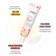 AC Acne Care Kit Clean & Treat - On-Spot Cream, 30 g., Zinc Oxide 10%, Niacinamide 2% & Triple Daily Toner, 200 ml, AHA/BH...