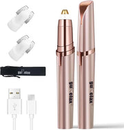 Gurelax Women's Electric Eyebrow Trimmer with Replacement Blades, Precision LED Light, Safe and Instant Painless Hair Remo...