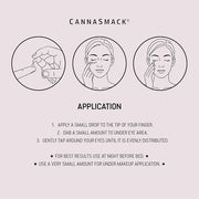 CannaSmack Crystal Eye Serum - Nightime Eye Masque - Hydrating & Nourishing - Liquid Crystals, Rice Bran Oil, & Corn Silk ...