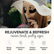 ToGoSpa, Bamboo Charcoal Under Eye Repair Mask, Collagen Under Eye Patches, Enriched With Ale Vera, Hyaluronic Acid, Light...