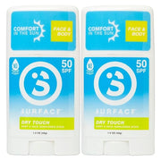 Surface Dry Touch Sunscreen Stick, Water Resistant, UVA/UVB Broad Spectrum, Fast Drying Protection, PABA Free - 1.5oz - SP...