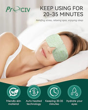 30PCS Steam Eye Masks for Dry Eyes & Fatigue Relief, Self-Heating Eye Mask for Puffiness & Dark Circles, Moist Heat Compre...