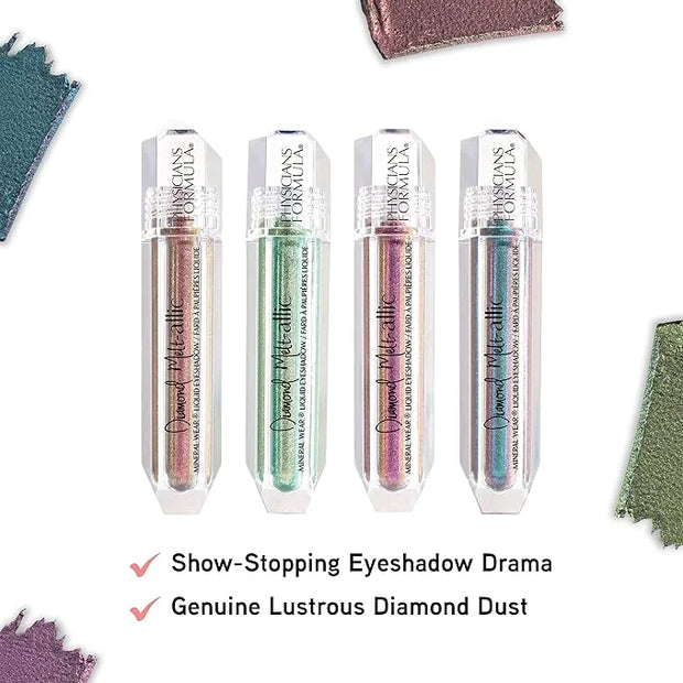 Cream Eyeshadow By Physicians Formula Mineral Wear Diamond Metallic Liquid Eyeshadow Shimmer Bronze Brilliance - Product I...