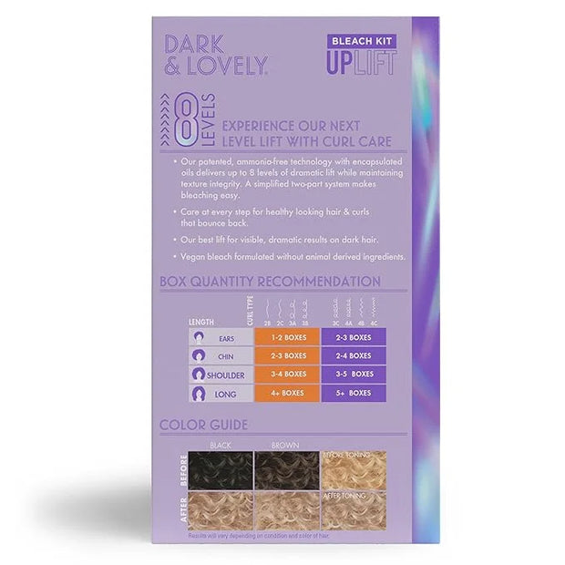SoftSheen-Carson Interbeauty Dark and Lovely® Uplift Bleaching Kit with Powder, Developer, and Toner for Blonde Hair - Pro...