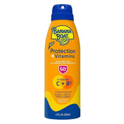 Banana Boat Protection + Vitamins Sunscreen Spray SPF 50 | Moisturizing Sunscreen with Vitamin C & Niacinamide | Banana Bo...