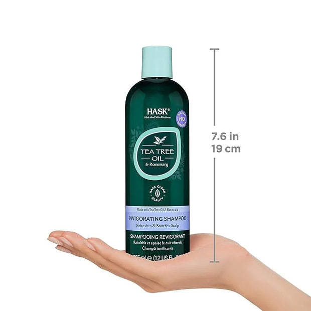 HASK Tea Tree & Rosemary Oil Scalp Care Shampoo - 12 fl oz - Product Image