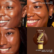 NYX PROFESSIONAL MAKEUP Buttermelt Glaze Soft Glow Skin Tint + SPF 30, Up To 12HR Wear, 09 Hazelnut Butta - Product Image