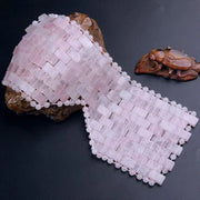 Natural Gemstone Jade Sleep Mask, Rose Quartz Eye Mask, Anti-Aging Hot or Cold Using Stone Eye Mask - Product Image