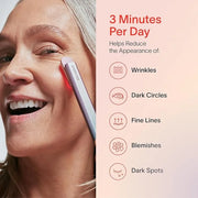 Solawave Red Light Therapy Starter Kit | 4-in-1 Radiant Renewal Wand, Serum and Refill Bundle | Anti-Aging Facial Device w...