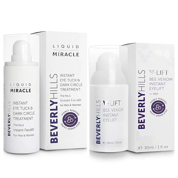 Beverly Hills V-lift Instant Eye Lift & Instant Facelift Anti Aging Eye Serum Treatment Bundle with Discount - Serum Treat...