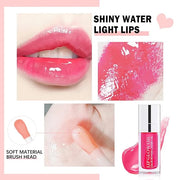 Plumping Lip Oil Lip Glow Oil Lip Gloss Oil Lip Stain Long Lasting Hydrating Non-sticky Big Brush Head Glitter Shine Clear...