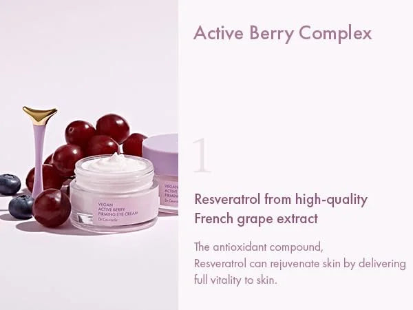 leegeehaam Dr.Ceuracle Vegan Active Berry Firming Eye Cream with Applicator (32g / 1.12 oz.) - Hydrating Resveratrol Eye T...