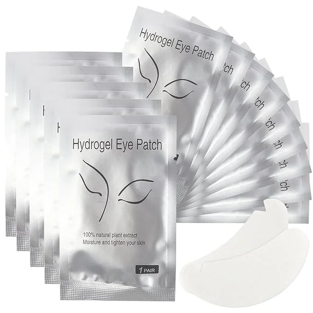 100 Pair V Shape Under Eye Gel Pads Hydrogel Eye Patches For Eyelash Extension, Lint Free Under Hydrogel Eye Mask Pads Las...
