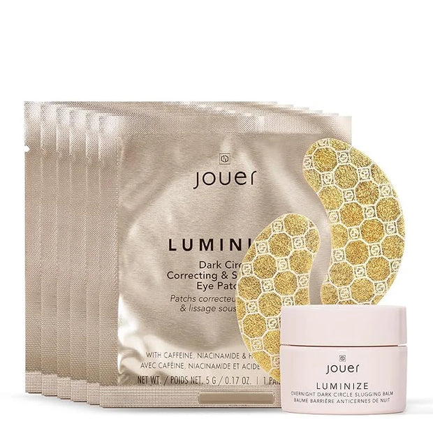 Jouer Luminize Slugging Under Eye Balm and Smoothing Eye Patches Bundle - Product Image