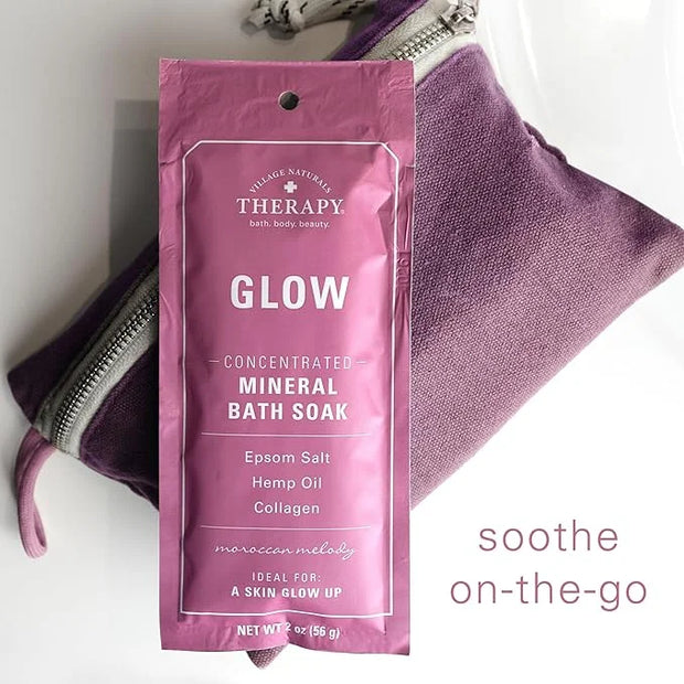 Village Naturals Therapy Glow Concentrated Mineral Bath Soak, Moroccan Melody Scent, 2 oz, Pack of 12 - Product Image
