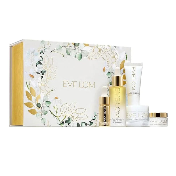 EVE LOM Award-Winning Holiday Skincare Set with 6 EVE LOM Products - Complete Skin Care Collection for Glowing All-Year Co...