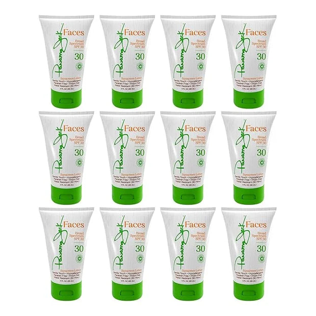 Panama Jack Faces Sunscreen Lotion - SPF 30, Broad Spectrum UVA/UVB Protection, Hypoallergenic, PABA, Paraben, & Gluten Fr...